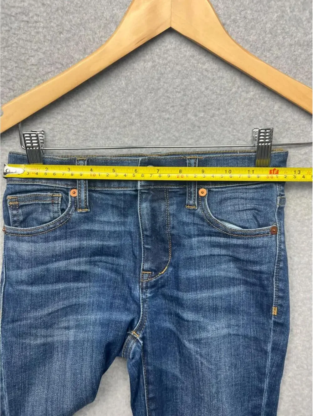 Madewell High Riser Skinny Denim Jeans Womens 24 Mid Wash Classic